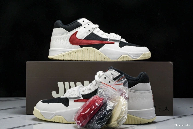 University FZ8117-101 Scott Red x Travis Jumpman Jordan Jack TR 0713